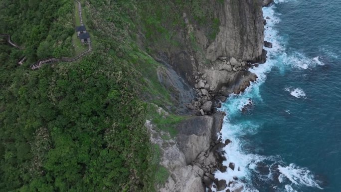 台湾岛的野生绿色海岸