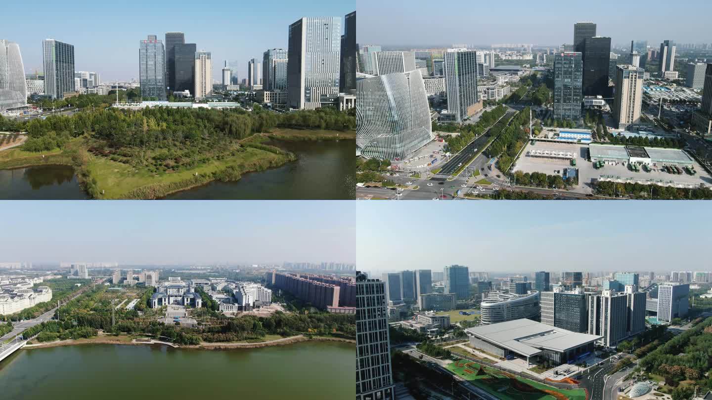 河南郑州龙子湖金融中心航拍 (2)