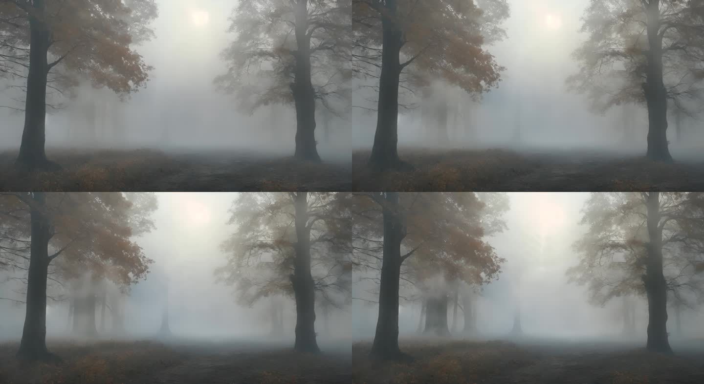 丛林中的迷雾雾气惊悚