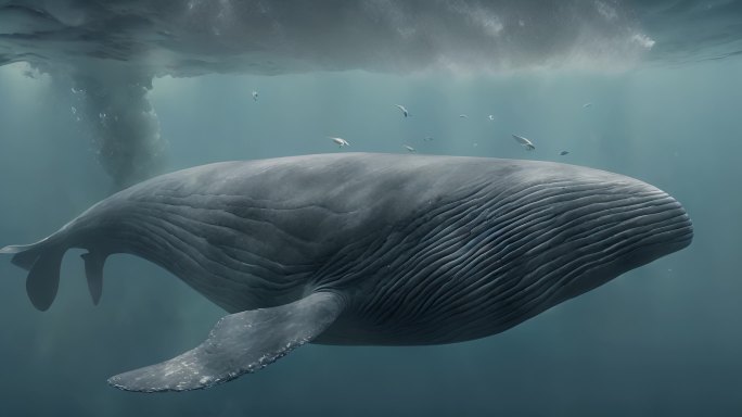 海底鲨鱼蓝鲸视频素材