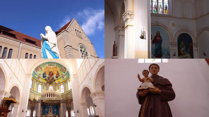 基督教天主教圣母厄尔教堂 青岛天主堂