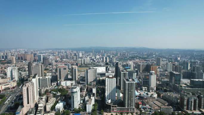 湖南株洲城市风光航拍