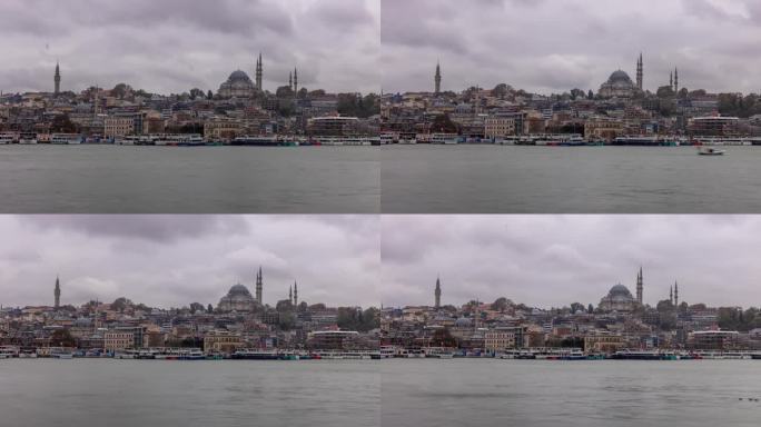 T/L sysleymaniye清真寺优雅地矗立在城市之上#清真寺魔术#城市景观#伊斯坦布尔的云替罪