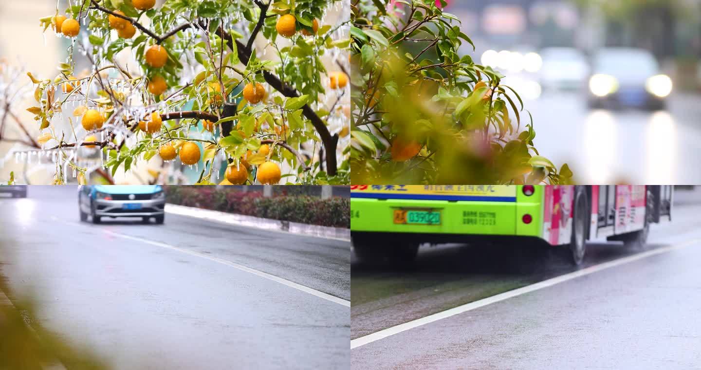 4K南方冰冻灾害冻雨结冰合集4