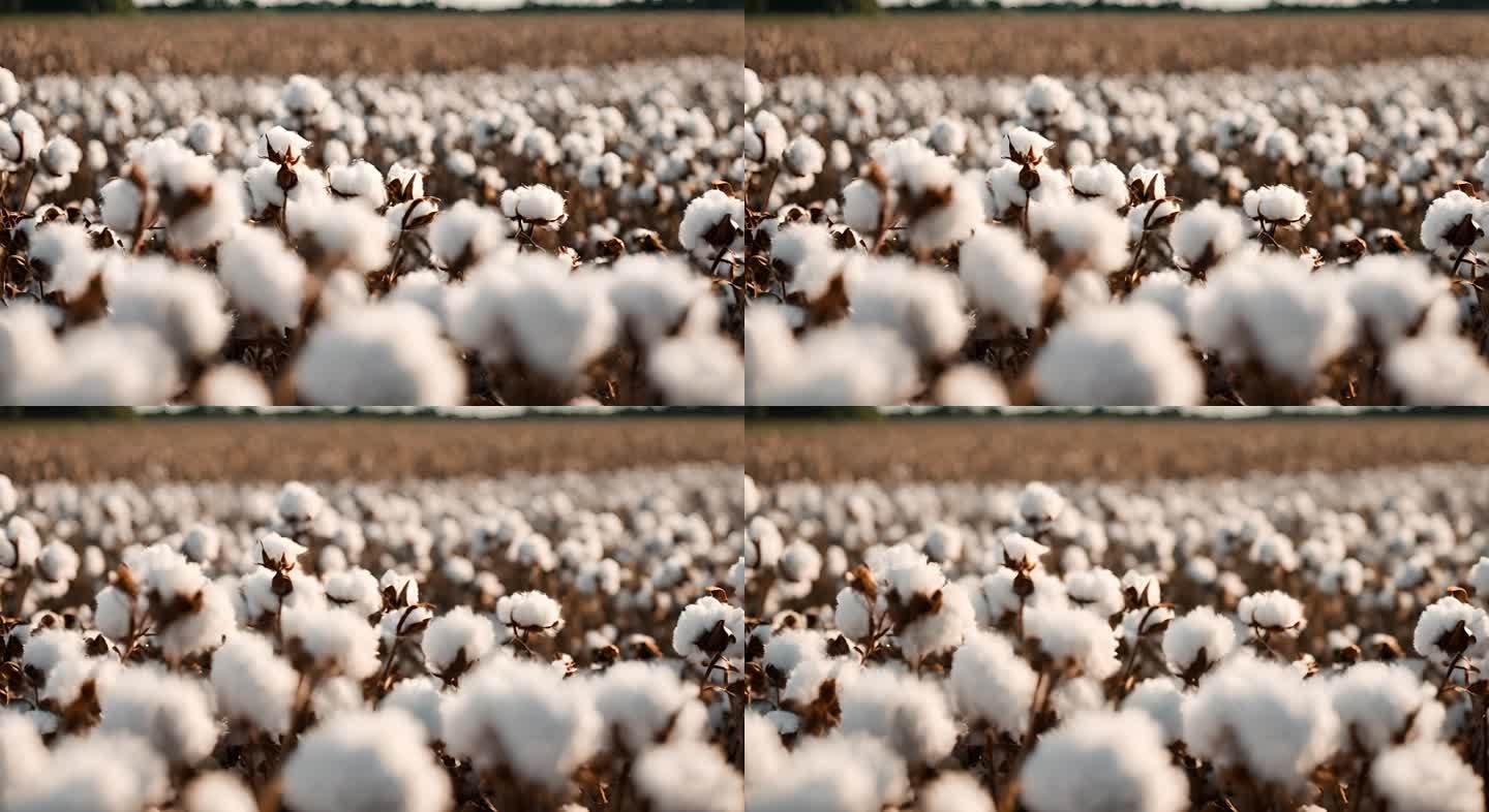 棉花种植园丰收季节