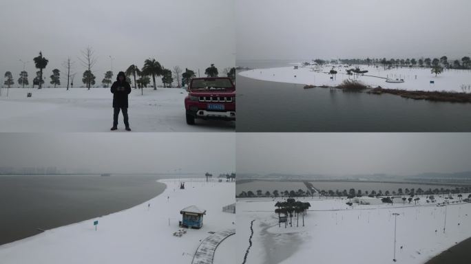 沙滩公园雪景（三）