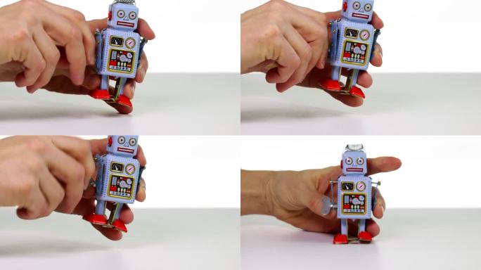 锡制玩具机器人