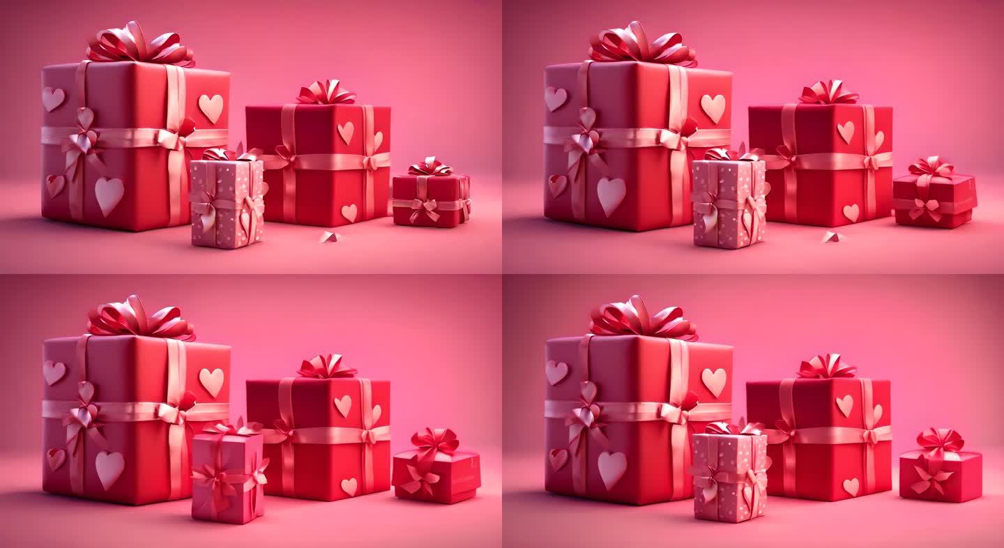 情人节礼物视频素材背景
