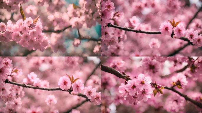 桃花 立春 春天 桃花特写 素材背景