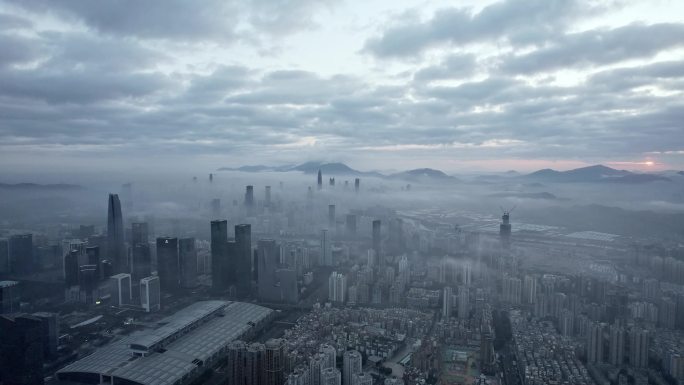 深圳云海 城市云海