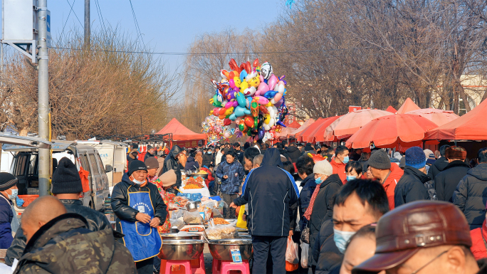 北京过年集市 漷县大集