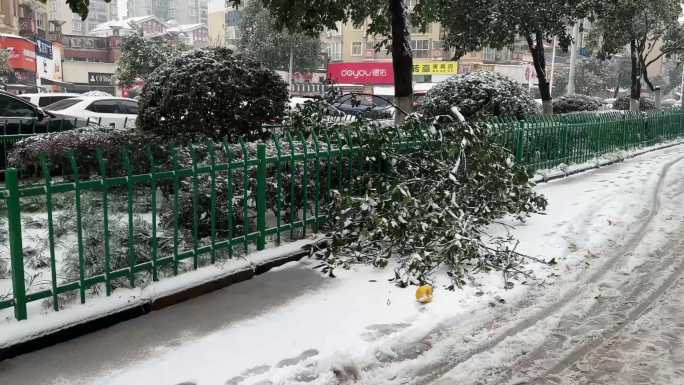 武汉城市冰雪灾害