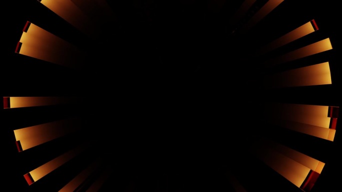 明亮的闪光从一个橙色点在黑色背景上，覆盖3D渲染。大爆炸奇点或闪光灯迪斯科舞厅，夜总会或音乐节