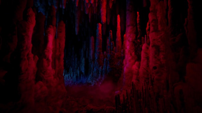 一个神奇的钟乳石洞穴，有一个神奇的水晶。