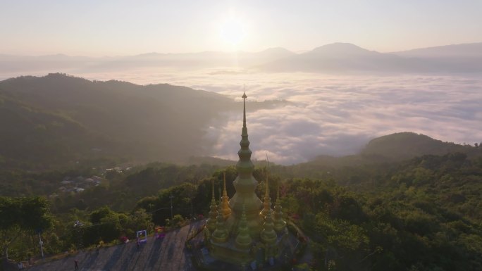 景迈山大金塔云海日出