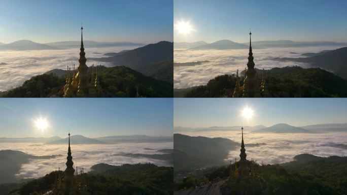 景迈山大金塔云海日出