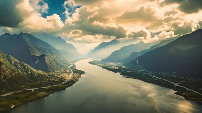 祖国壮丽山河风景