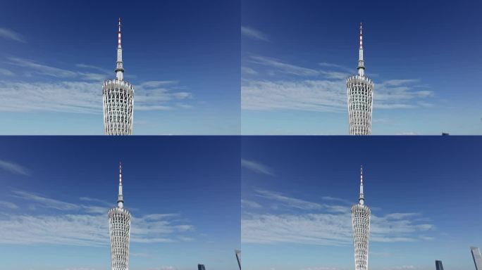 清晨广州塔特写