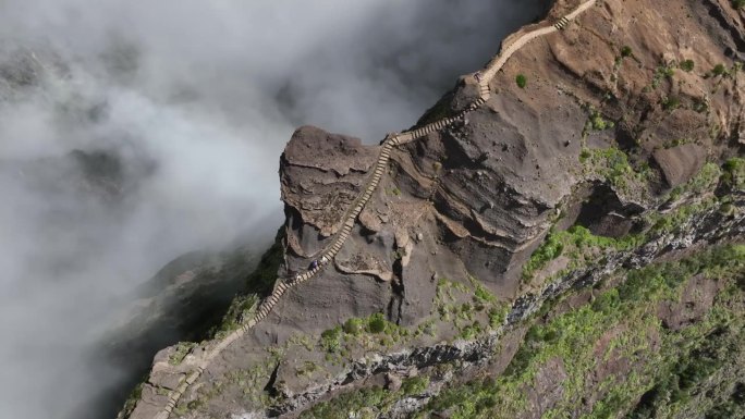 从空中俯瞰高山路线