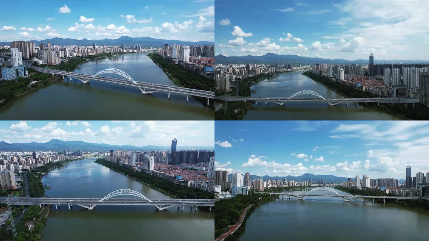 江西赣州章江大桥航拍