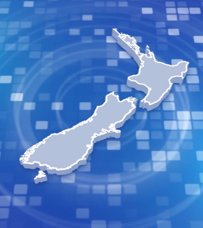 新西兰地图介绍背景