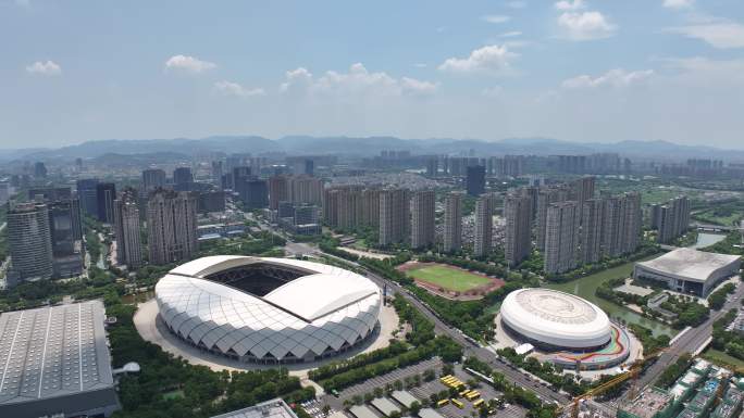 绍兴柯桥城市风景体育馆