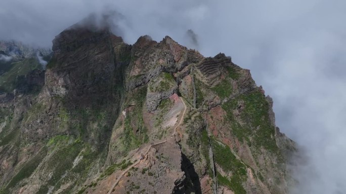 从空中俯瞰高山路线