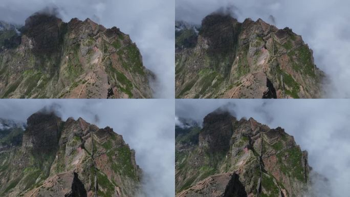 从空中俯瞰高山路线