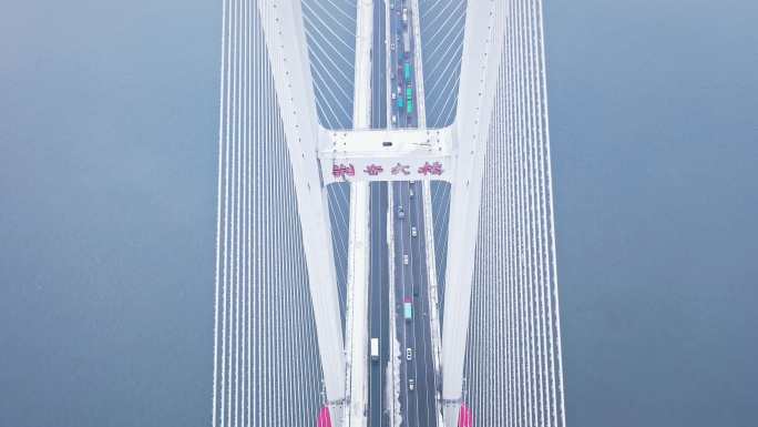 湖南岳阳许广高速荆岳高架桥冰灾堵车