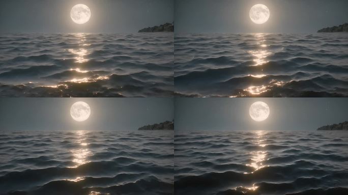海水上的明月
