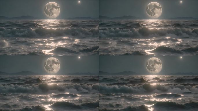 海水上的明月