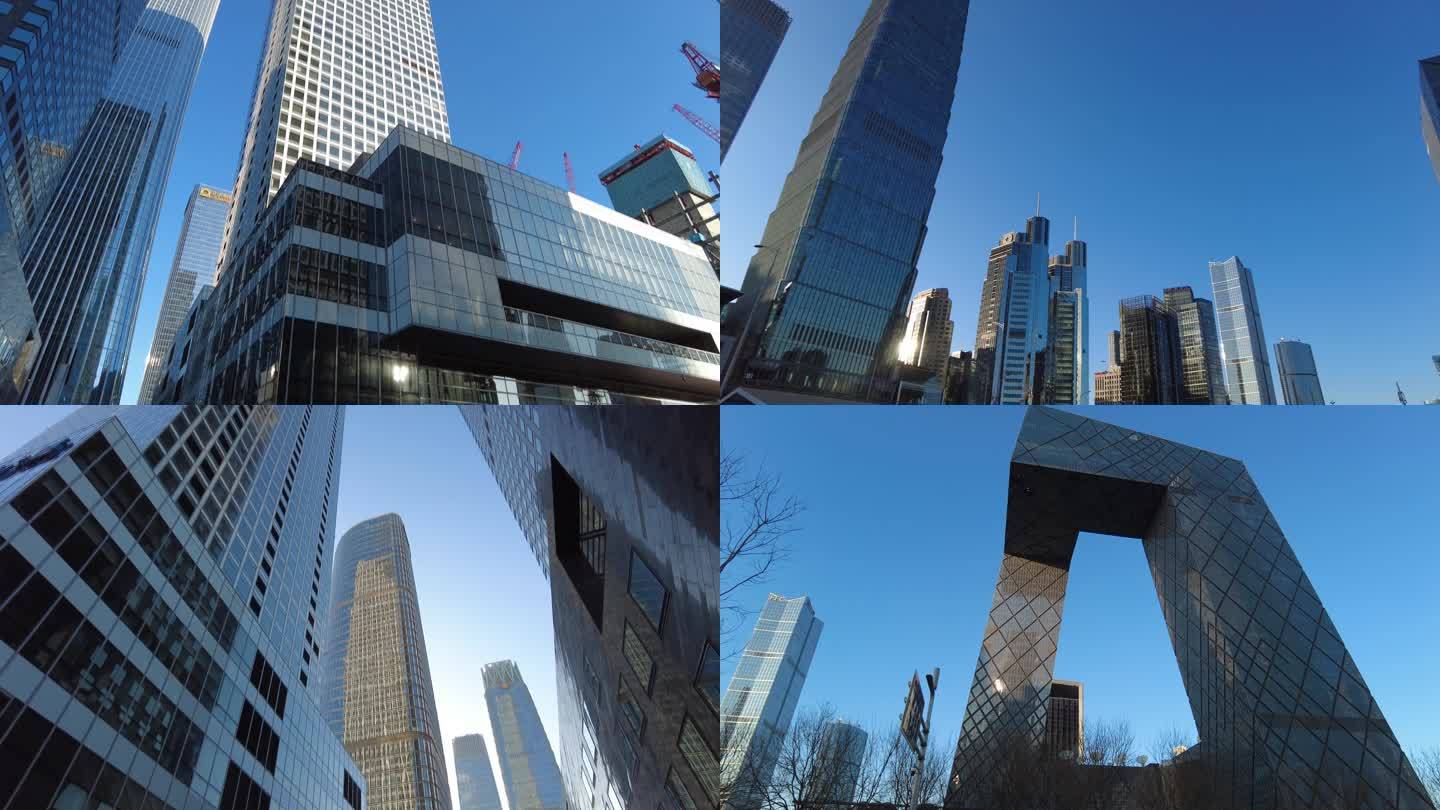 摩天大楼高楼大厦北京地标建筑金融中心祖国