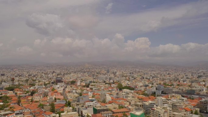 城市俯视图。利马索尔。塞浦路斯。