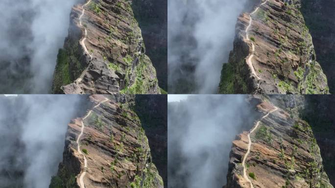 从空中俯瞰高山路线