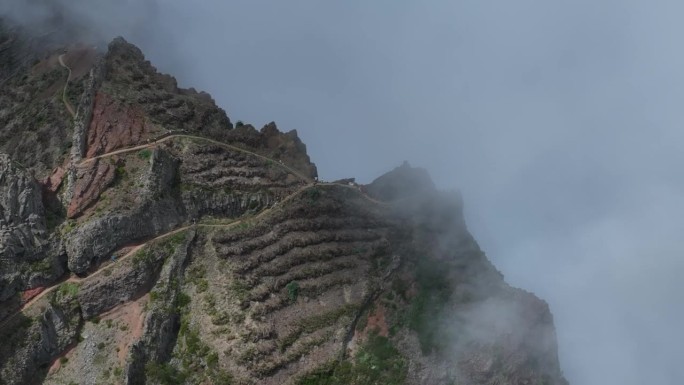 从空中俯瞰高山路线