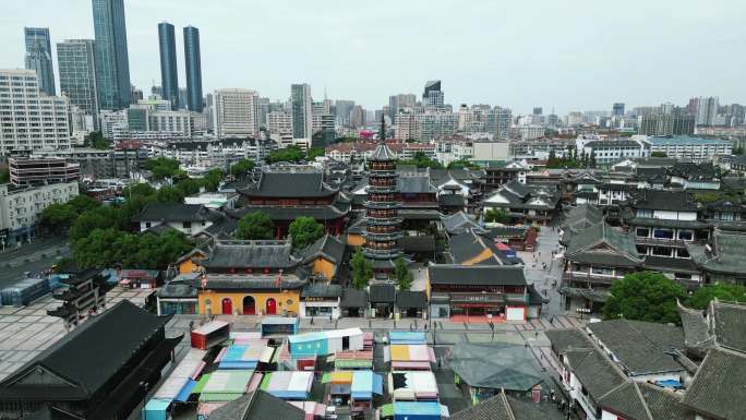 江苏无锡南禅寺4A景区航拍