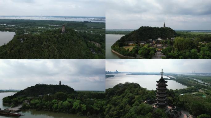 江苏镇江焦山5A景区航拍