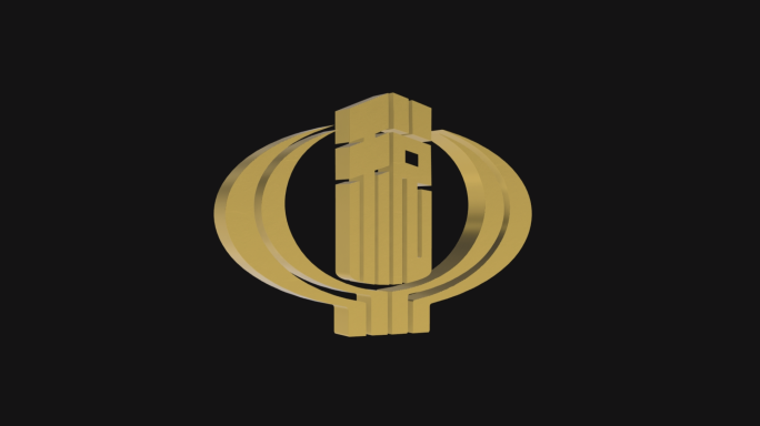 透明通道标准版三维税务徽章标志logo