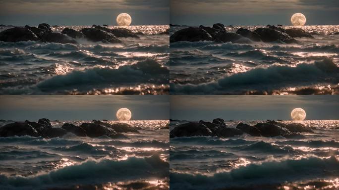 海水上的明月