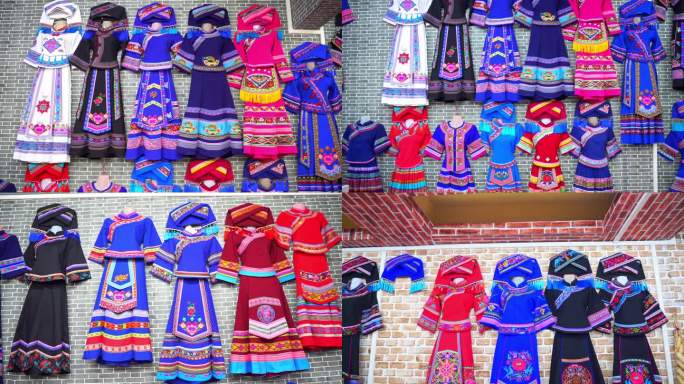 壮族服装民族装饰品 图案 布料