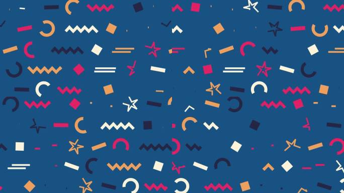 平面设计几何动画背景