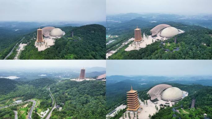 江苏南京牛首山景区航拍