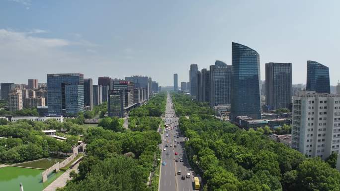 绍兴柯桥金柯桥大道城市风景