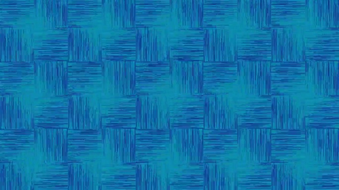一个蓝色的动画图案与深蓝色的几何线条，创造一个移动的数字织物或纹理表面的错觉。