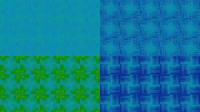 一个蓝色的动画图案与深蓝色的几何线条，创造一个移动的数字织物或纹理表面的错觉。