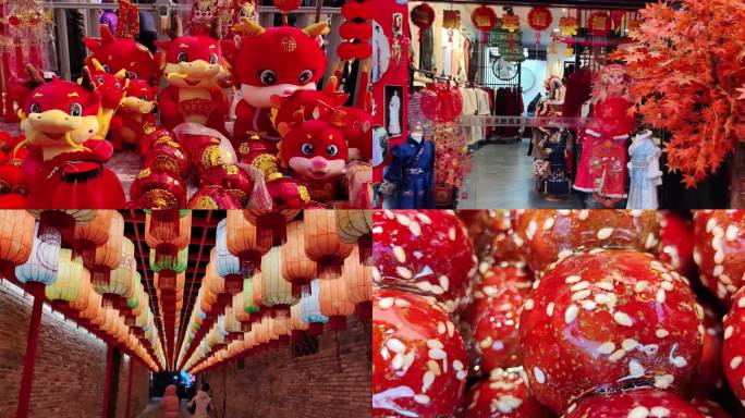春节视频素材，红红火火过大年