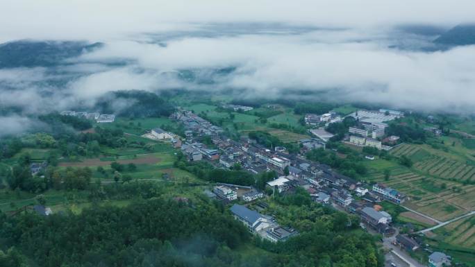 四川巴中航拍乡村振兴