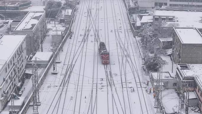 武昌站春运冰雪天气