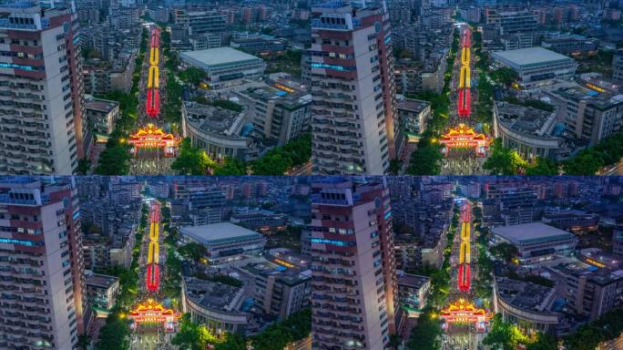 2024广州荔湾迎春花市热闹人群延时摄影