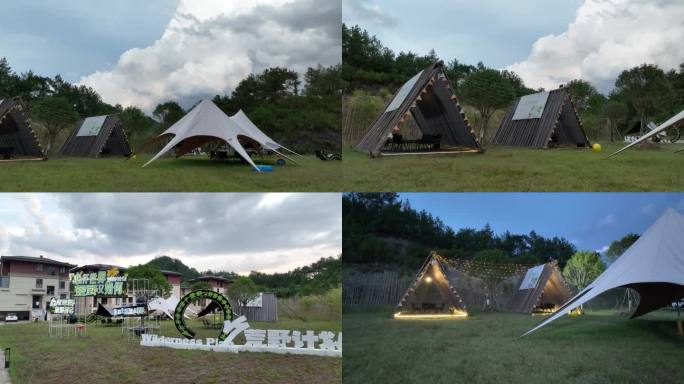 【4k】露营地帐篷